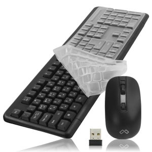 맥스틸 GM-MK500S 무선 키보드 마우스 세트 키스킨 포함 노트북 사무실 리시버 PC