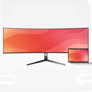 와이드모니터 QHD 49인치 커브드 컴퓨터 게이밍 사무용 디자인 모니터