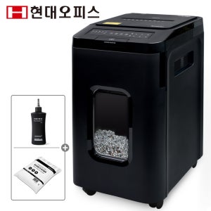 현대오피스 자동급지 문서세단기 PK-400AF 대용량 53L 대형 연속120분 파쇄기