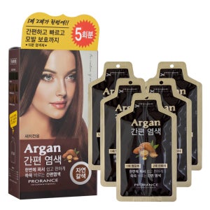 프로랑스 아르간 간편 새치 염색약 5회분 뿌리염색 절약형