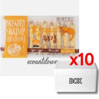 [BOX] 빵가루 헤드온 새우튀김 400g (40g x 10미)X10개