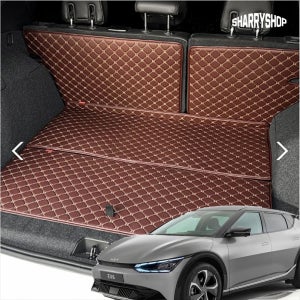 쉐리샵 기아 EV6 GT 퀄팅 가죽 트렁크매트 차박용 매트용품 (2열등받이 선택)