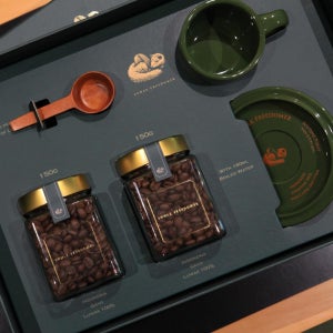 자연 루왁커피 선물세트 300g 원두+cup