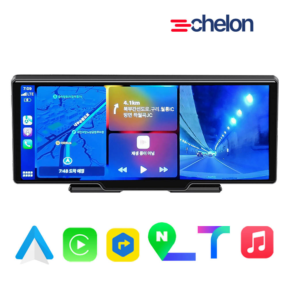 안드로이드 올인원 티맵 네비게이션 무선 애플 카플레이 오토 모니터 102N 10.3