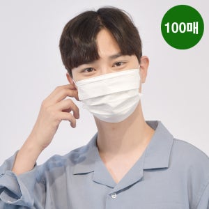 메디케이알 베이직핏 덴탈마스크 KF-AD 100매 L(대형), 백설기, 100개