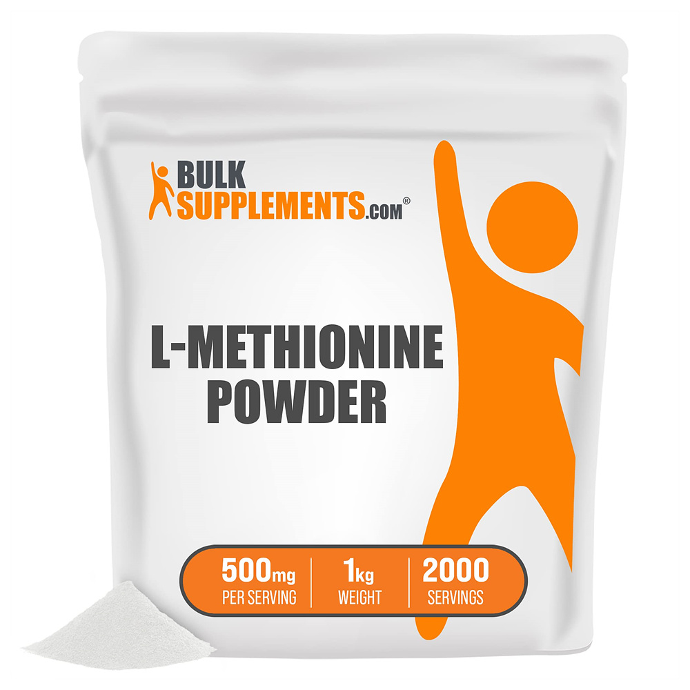 벌크서플리먼트 <b>엘</b> <b>메티오닌</b> 파우더 1kg 2000회분 무첨가 분말