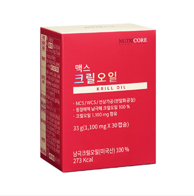 뉴트리코어 맥스 크릴오일 1100mg x 30캡슐