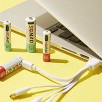 USB C타입 충전건전지 충전식 리튬 이온 건전지 1.5V