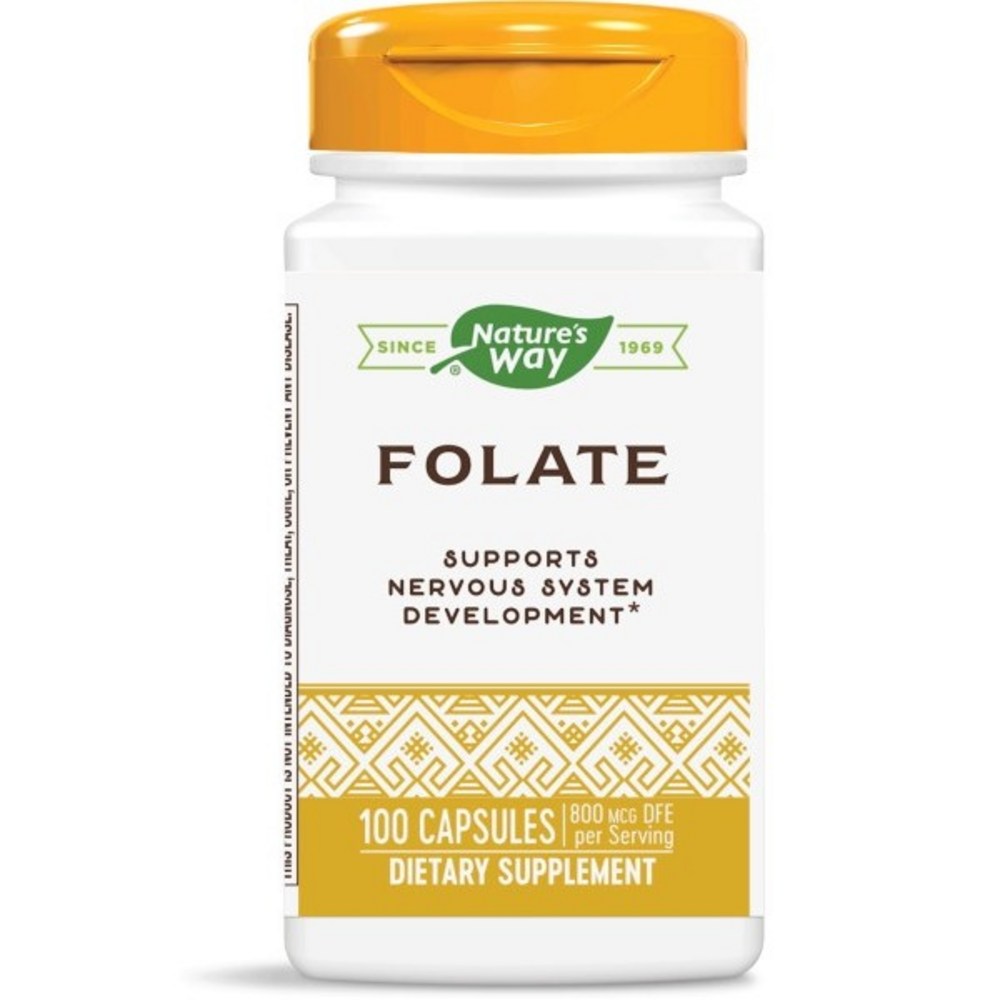 네이쳐스웨이 <b>엽산</b> 활성 활성형 음식 Folate 남자 800mcg 100캡슐