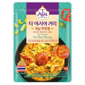 티아시아 게살 푸팟퐁,스파이시 치킨 빈달루,팔락 파니르,비프 키마 커리 170g 외