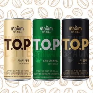 맥심 티오피 마스터라떼 스위트아메리카노 더블랙 200ml캔 3종 각12입 외