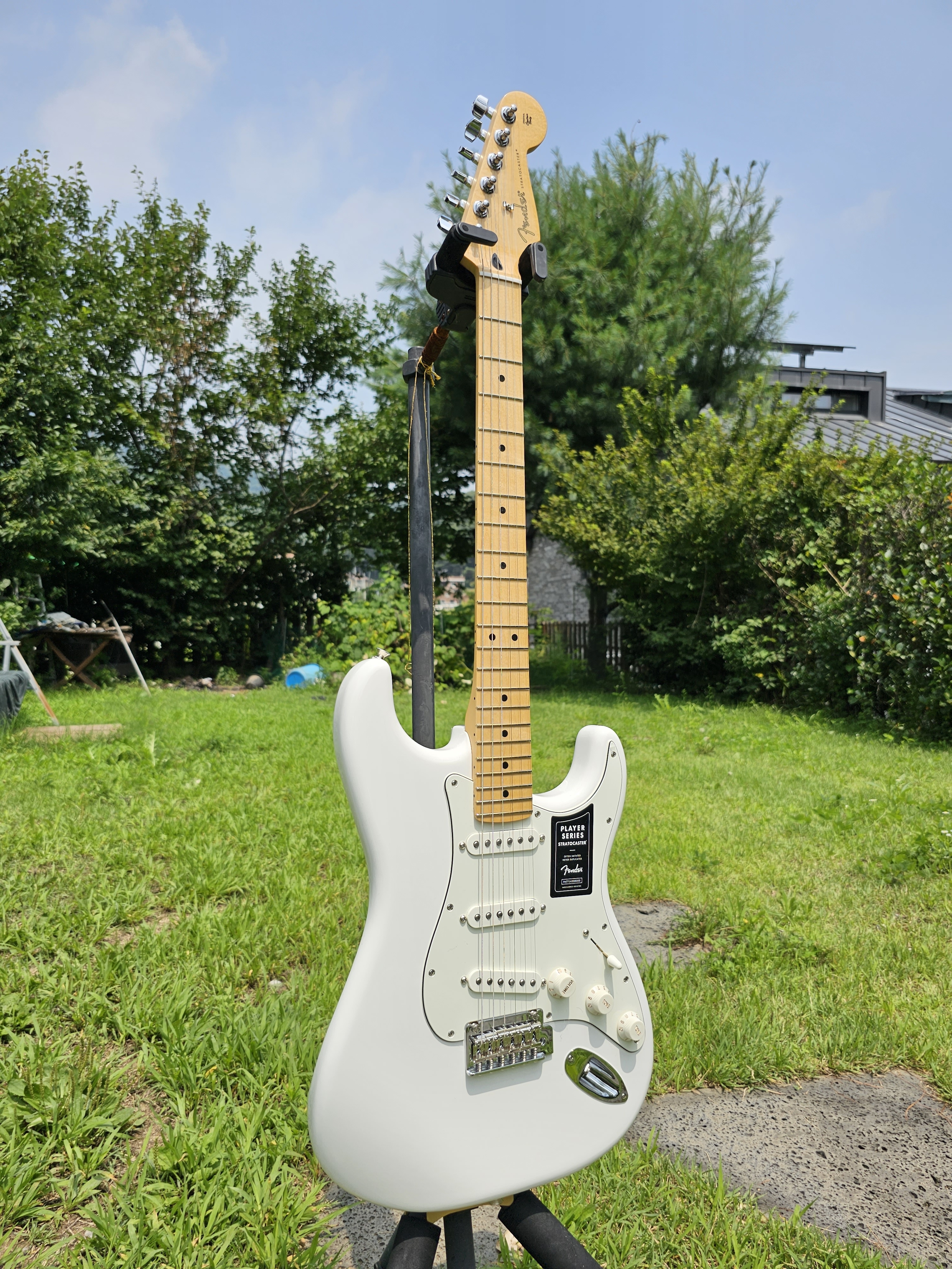 Fender 펜더 플레이어 스트랫 폴라 화이트 FENDER PLAYER
