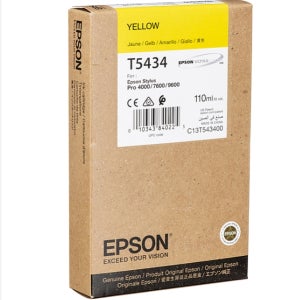 엡손정품 T5434 YELLOW Stylus pro 4000 9600 7600