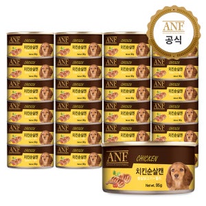 ANF 강아지 간식 캔 치킨순살, 95g, 24개