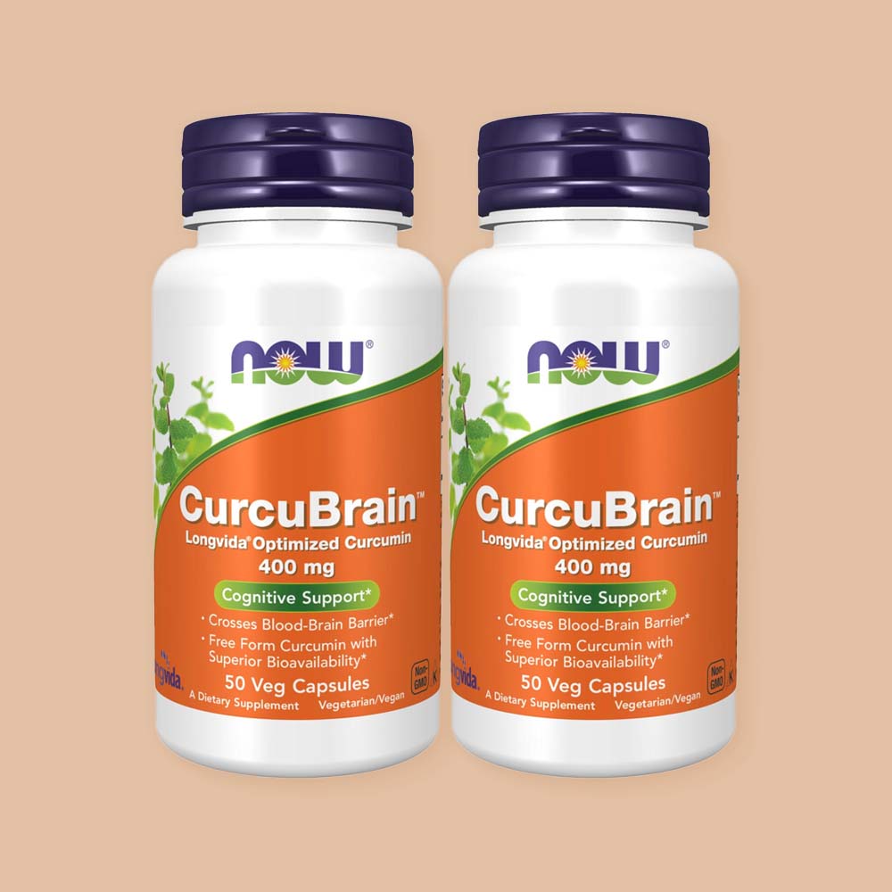 2SET <b>나우푸드</b> 커큐브레인 롱비다 <b>커큐민</b> 400mg 50캡슐 CurcuBrain