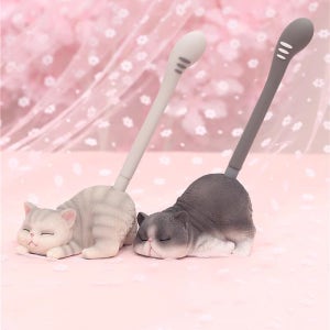 귀여운 고양이 꼬리 디자인 볼펜 꽂이 펜홀더 거치대 홈데코 인테리어 장식