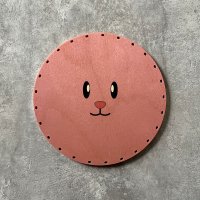 라탄합판 라탄 자작나무 바닥 판 수업용 - 프린팅 원형 토끼 메이커스신