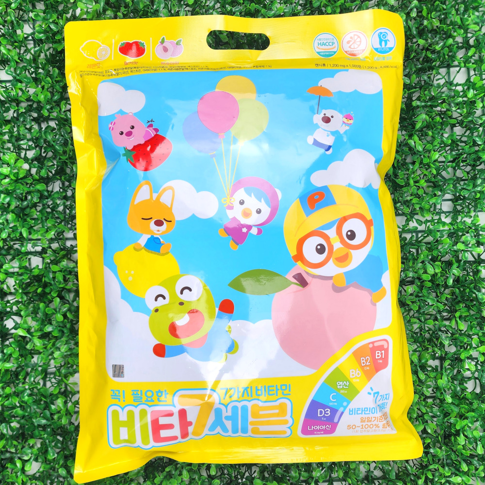 캐릭터비타민 1000정 대용량 뽀로로 비타민C 어린이