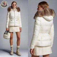 몽클레어 보에드 여성 숏다운 패딩 화이트 Boed Short Down Jacket