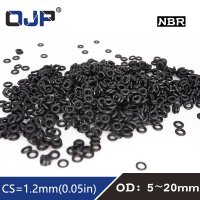 고무 실리콘 오링 O 링 패킹 바킹 개스킷 가스켓 블랙 NBR 씰링 O-링 CS1.2 mm OD5 5.5 6/6 50PCs/로트 5 7 8 9 10 11 12 13 14 15 1