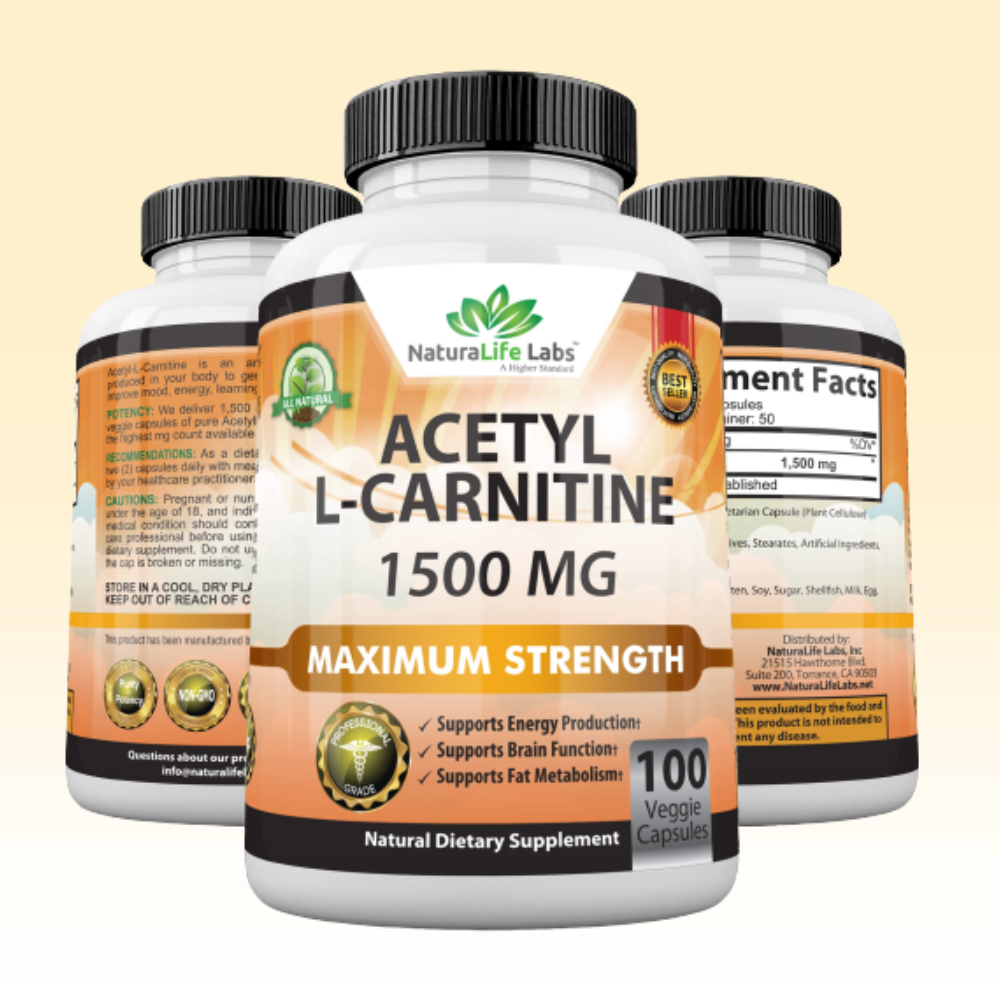 아세틸엘<b>카르니틴</b> 고함량 <b>1500mg</b> 100정