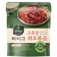 엄마손맛 비비고 고추장쥐포볶음60g CJ제일제당 캠핑요리 간편식 요리레시피 소문난 풍미 감칠맛업