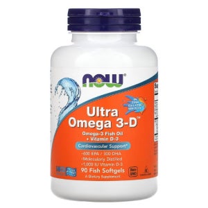 나우푸드 NOW 울트라 오메가3+비타민D 90정 1통 Omega 3-D 고약사 약들약