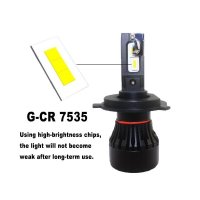 GCR 칩 포함 LED 헤드라이트 자동차 조명용 안개등 전구 6000K 램프 6000LM H19 32W 9V 2 개