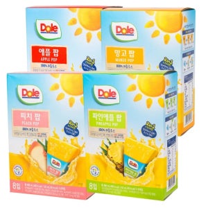 DOLE 후룻팝 62ml x 8 x 8 박스 4가지맛 택1