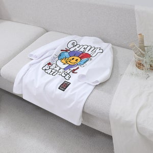 2023S/s Baron - 세미오버핏 - 바람개비 스마일 분또 반팔티