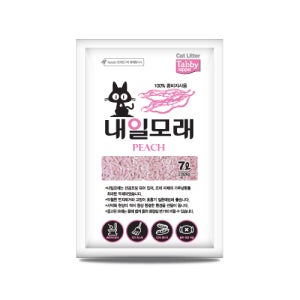 내일 두부모래 가는입자 복숭아, 7L, 1개