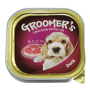구루머스 강아지캔 순살 사각캔 오리고기, 100g, 1개