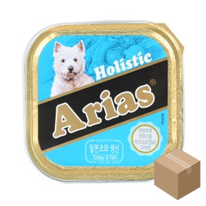 아리아스 홀리스틱 사각캔 유럽산 칠면조생선, 100g, 16개