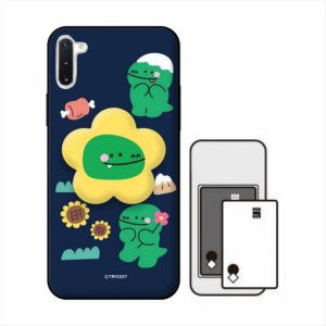 갤럭시노트10 톡케이스 카드 수납 동물 꽃