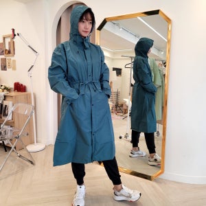 콘티 라인이 예쁜 여성 레인코트 성인 여자 우비 비옷 레이디