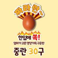 구운계란 짜라란 중란 30구 한스팜 Haccp 구운란