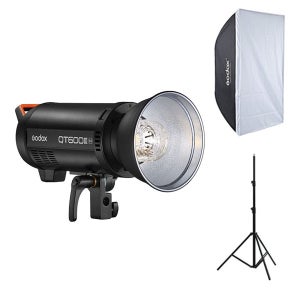 고독스 QT600IIIM 사각 더블세트 고속 스튜디오 조명 스트로보 무선광량제어