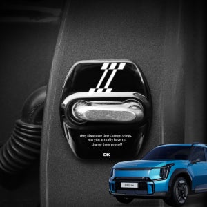 EV9 튜닝 악세사리 도어스트라이커 커버 레터링 로고 낱개