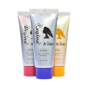 국가고시용 레지나 산성염모제 세트 (빨강,파랑,노랑)