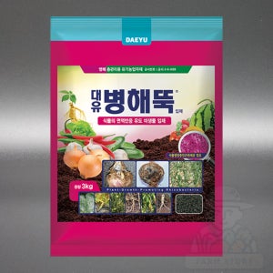 대유 병해뚝 입제 3kg 토양 병해충 관리 방제 소독 친환경 유기농