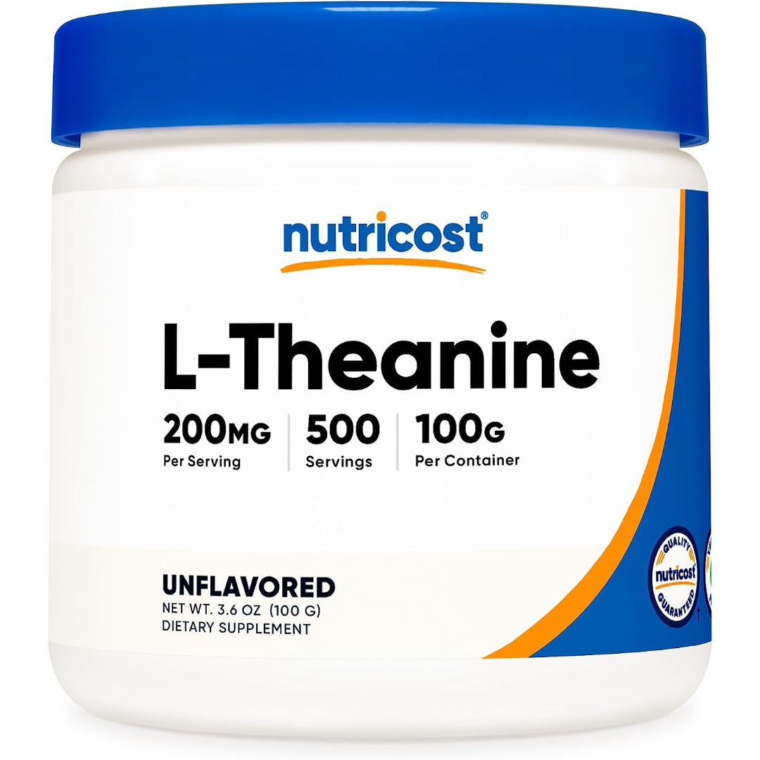 <b>뉴트리코스트</b> L-<b>테아닌</b> 언플레이버드 글루텐 프리 100g