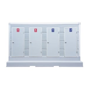 포세식 화장실 박스형 4칸 거품 수세식 이동식 화장실 제작 판매 렌탈