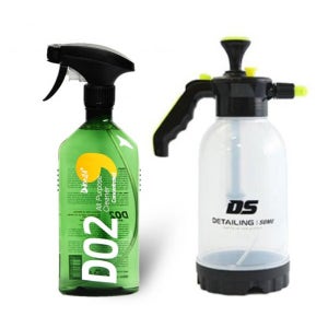 도깨비 D02 다목적 세정제 500ml + 디테일링썸 오토 압축분무기 2L
