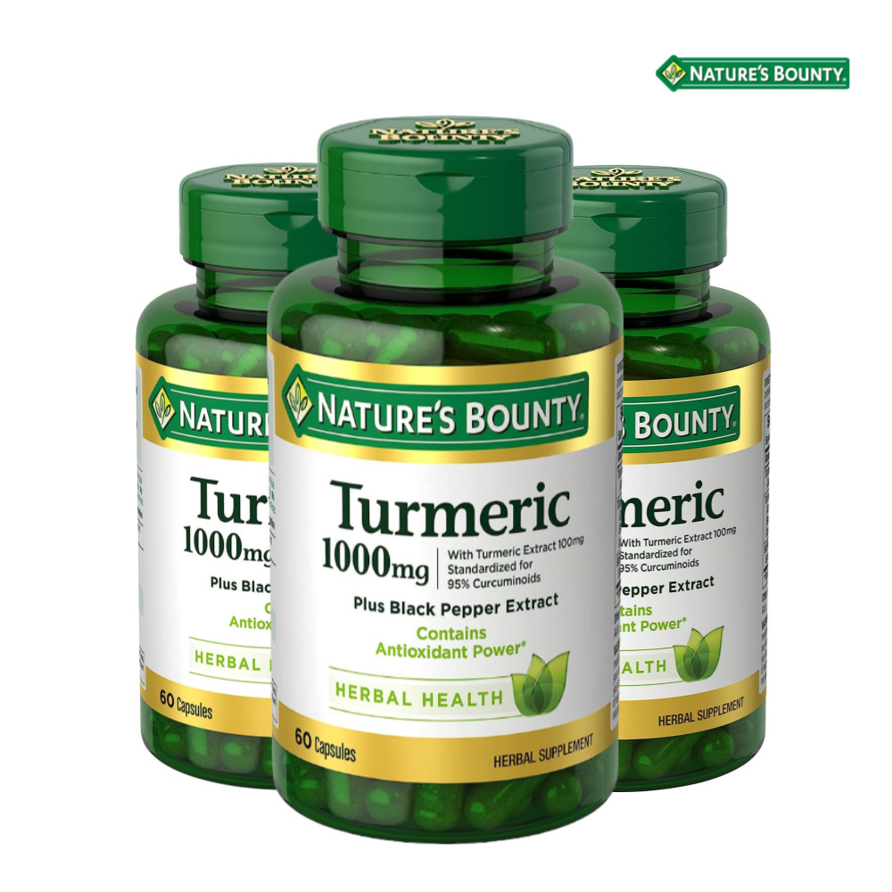 네이처스바운티 <b>터메릭</b> 1000 바이오페린 60캡슐 3개