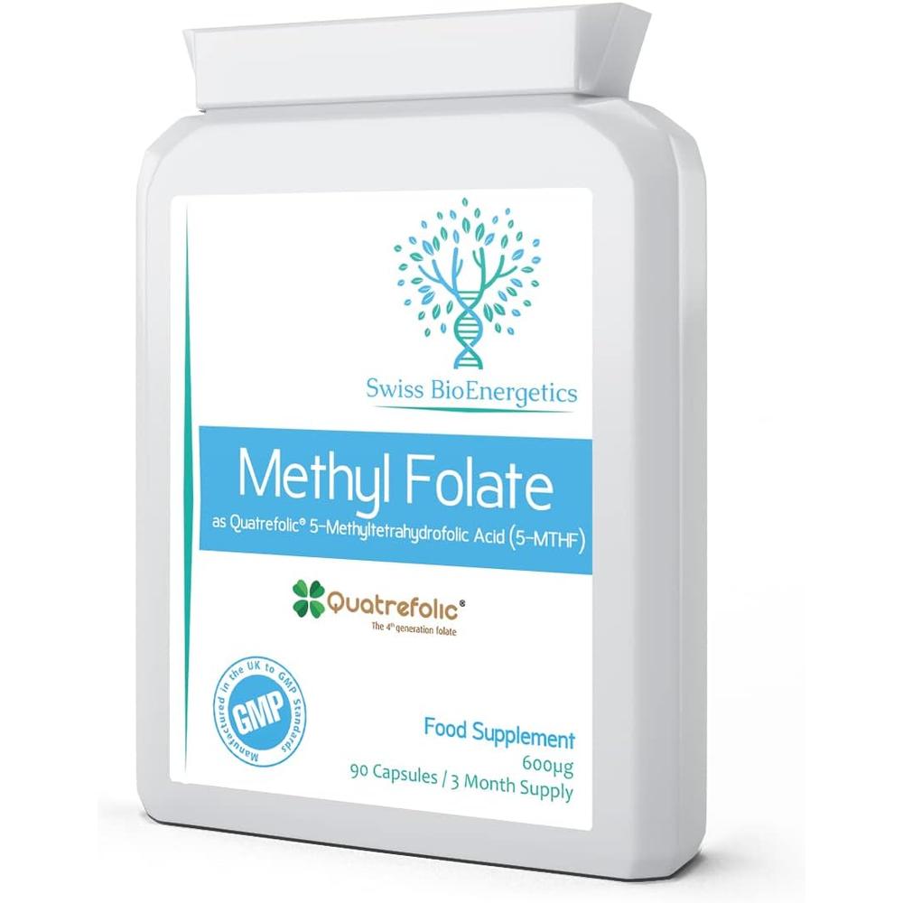 영국 <b>스위스</b> 바이오에너지틱스 Methyl Folate 4세대 활성 <b>엽산</b> 600µg 90정
