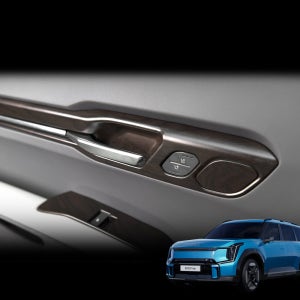 EV9 튜닝 악세사리 도어 내부 프레임 커버 우드 용품