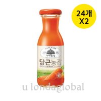 가야농장 제주 당근 건강 주스 180ml 24병 2세트