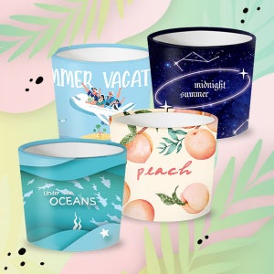 10,13온스 여름 에어홀더 모음전 13종 카페 테이크아웃 용품 디자인홀더 카페용품