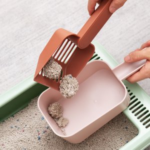 세상 편한 고양이 화장실 튼튼한 모래삽 변기 모래통 화장실 스쿱세트