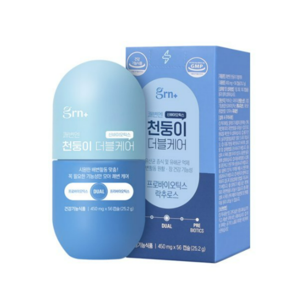 GRN 쾌변엔 천둥이 더블케어 450mg x 56캡슐